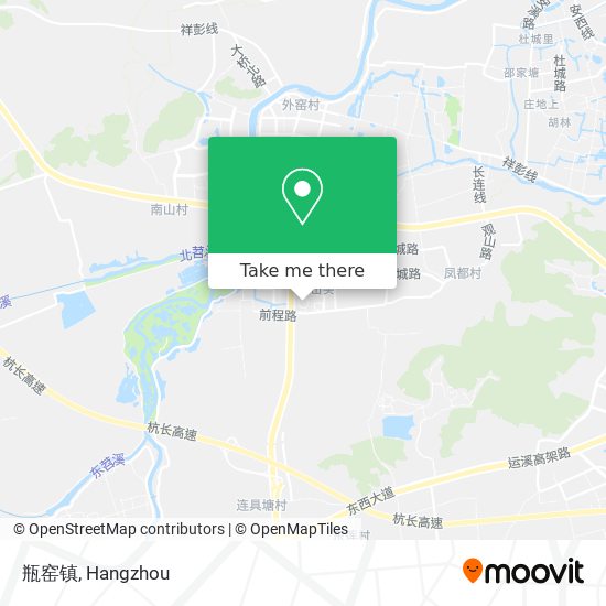 瓶窑镇 map
