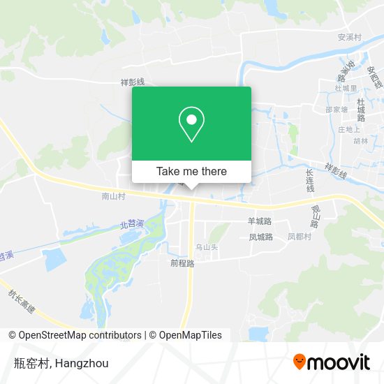 瓶窑村 map