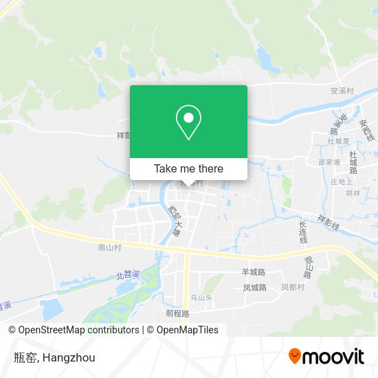 瓶窑 map