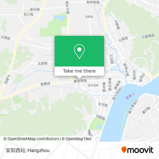 富阳西站 map