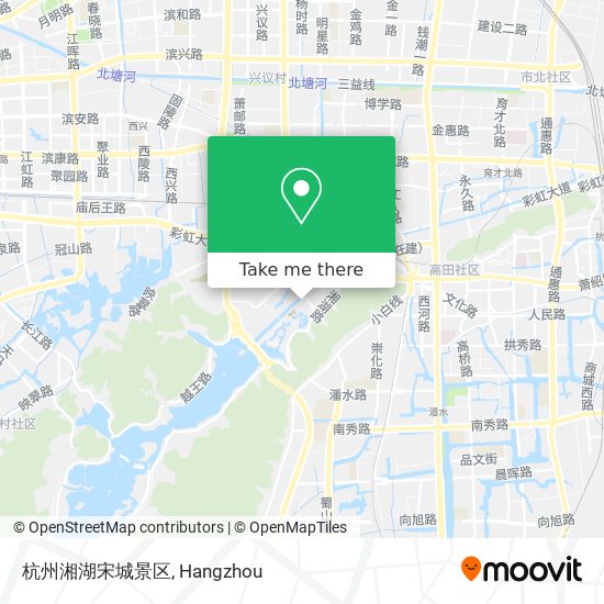 杭州湘湖宋城景区 map