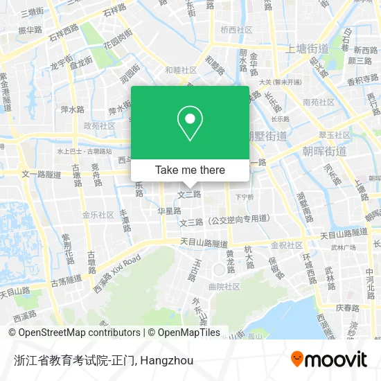 浙江省教育考试院-正门 map