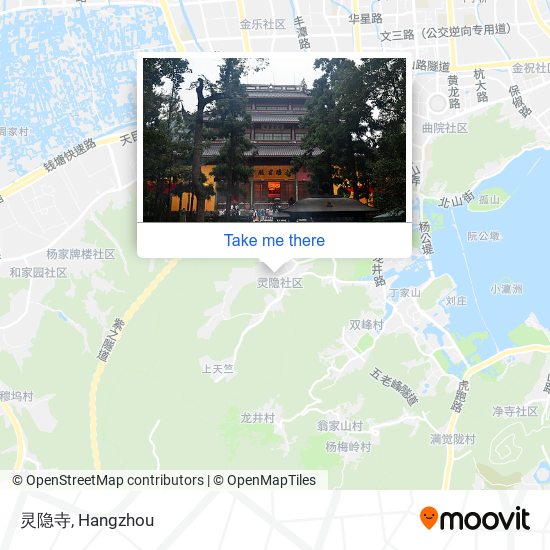 灵隐寺 map