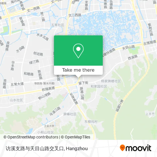 访溪支路与天目山路交叉口 map