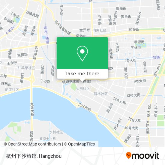 杭州下沙旅馆 map