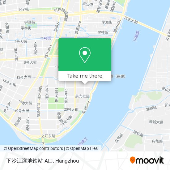下沙江滨地铁站-A口 map
