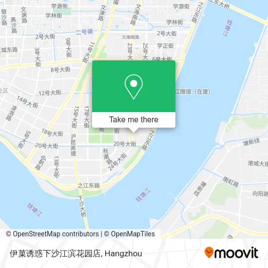 伊菓诱惑下沙江滨花园店 map
