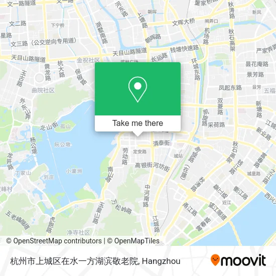 杭州市上城区在水一方湖滨敬老院 map
