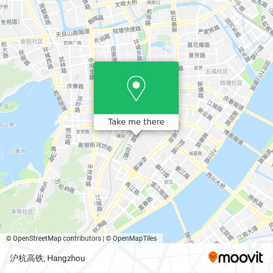 沪杭高铁 map