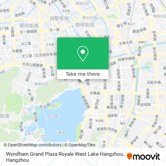 Wyndham Grand Plaza Royale West Lake Hangzhou map