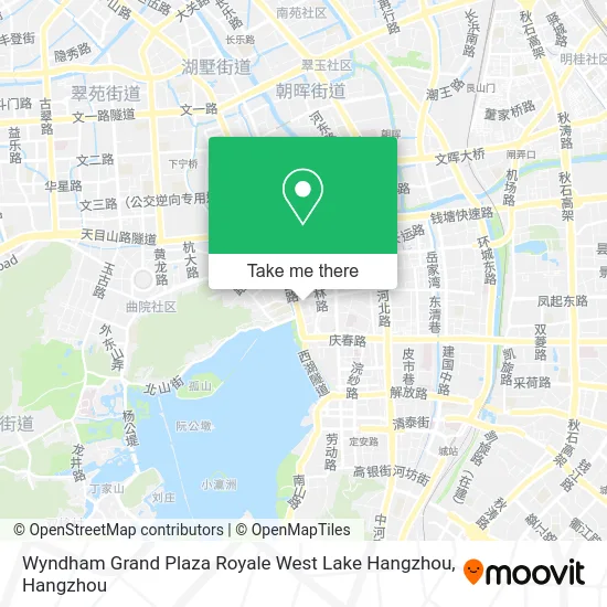 Wyndham Grand Plaza Royale West Lake Hangzhou map