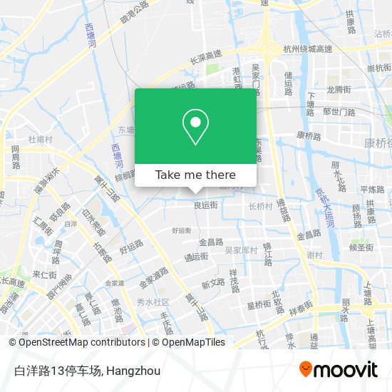 白洋路13停车场 map