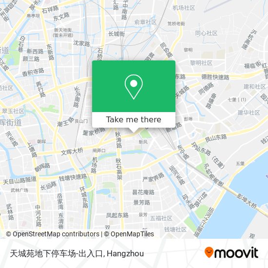 天城苑地下停车场-出入口 map