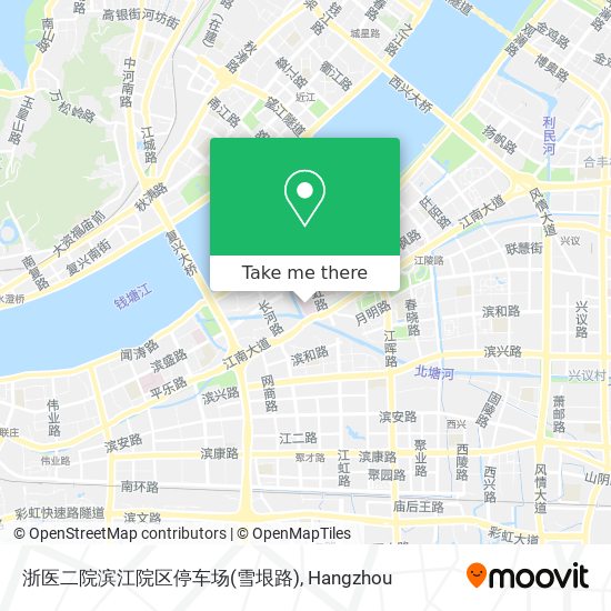 浙医二院滨江院区停车场(雪垠路) map