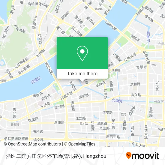 浙医二院滨江院区停车场(雪垠路) map