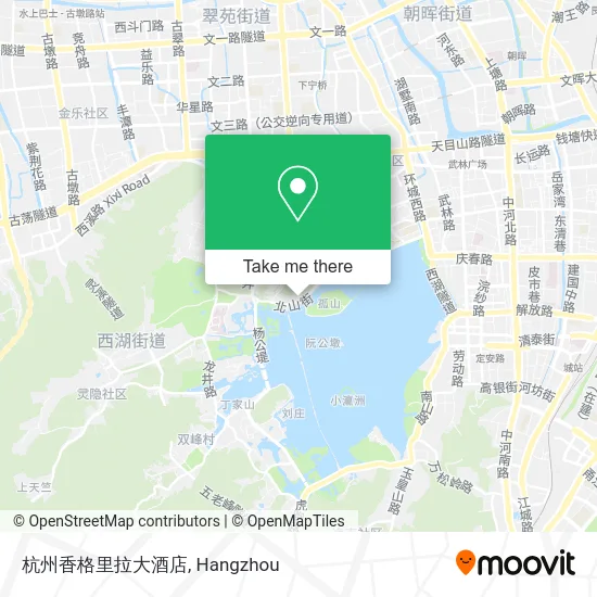 杭州香格里拉大酒店 map