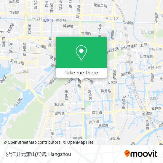 浙江开元萧山宾馆 map