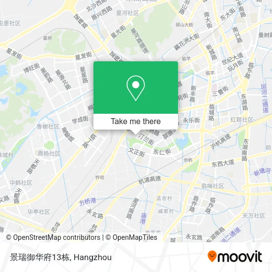 景瑞御华府13栋 map