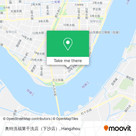 奥特洗福莱干洗店（下沙店） map