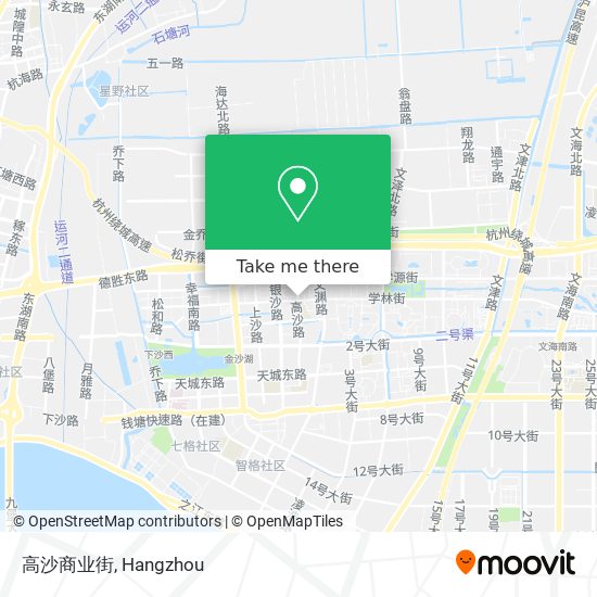 高沙商业街 map