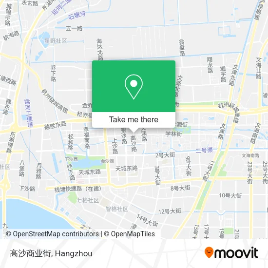 高沙商业街 map