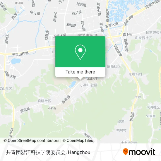 共青团浙江科技学院委员会 map
