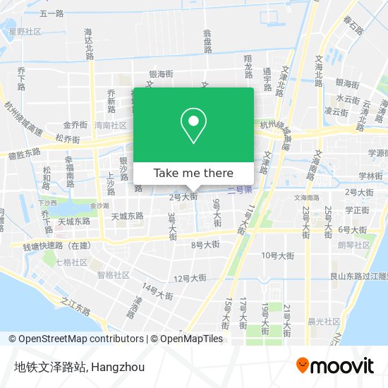 地铁文泽路站 map
