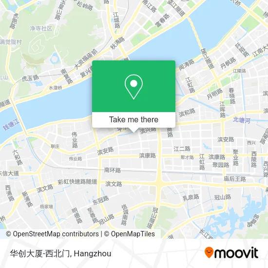 华创大厦-西北门 map