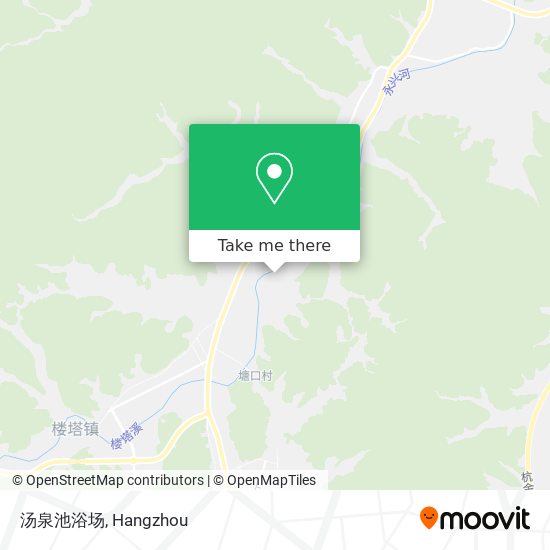 汤泉池浴场 map