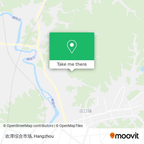 欢潭综合市场 map