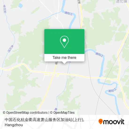 中国石化杭金衢高速萧山服务区加油站(上行) map