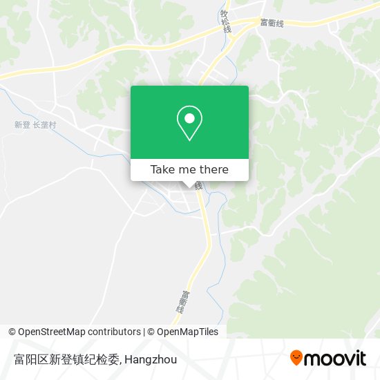 富阳区新登镇纪检委 map