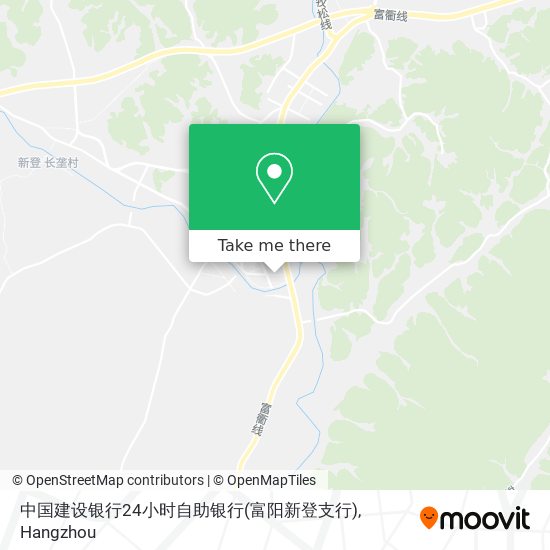 中国建设银行24小时自助银行(富阳新登支行) map