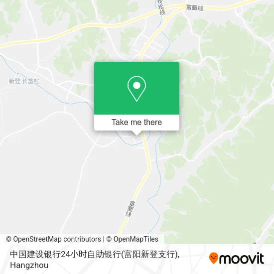 中国建设银行24小时自助银行(富阳新登支行) map