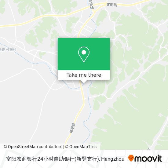 富阳农商银行24小时自助银行(新登支行) map