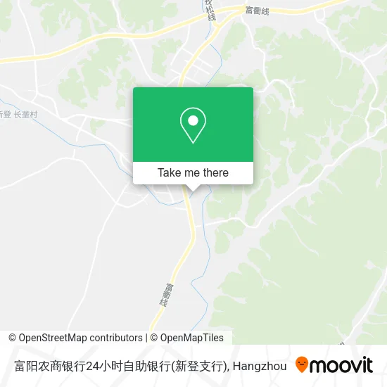 富阳农商银行24小时自助银行(新登支行) map