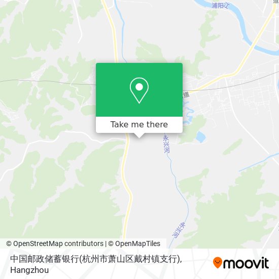 中国邮政储蓄银行(杭州市萧山区戴村镇支行) map