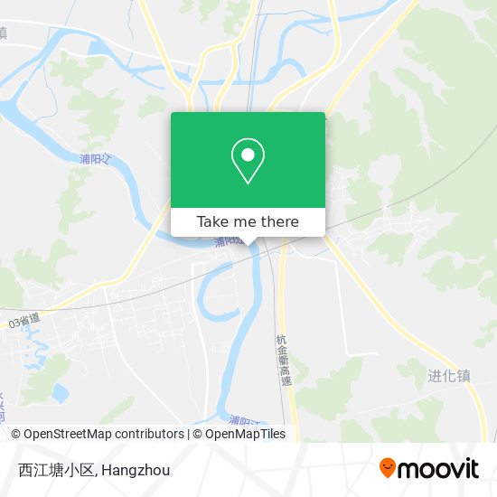 西江塘小区 map