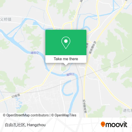 自由孔社区 map