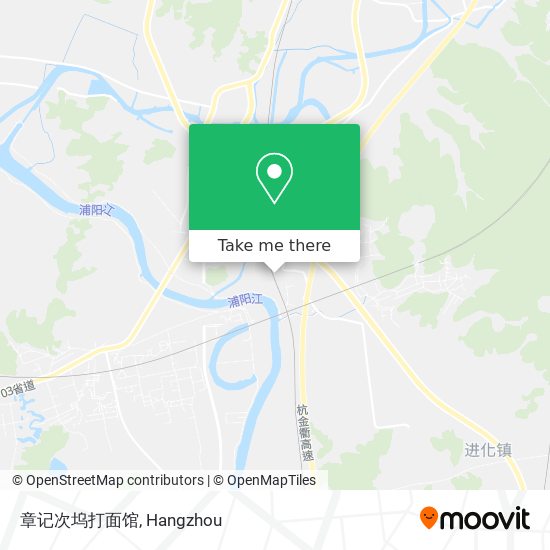 章记次坞打面馆 map
