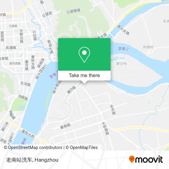 老南站洗车 map