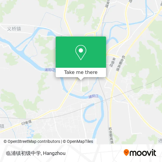 临浦镇初级中学 map