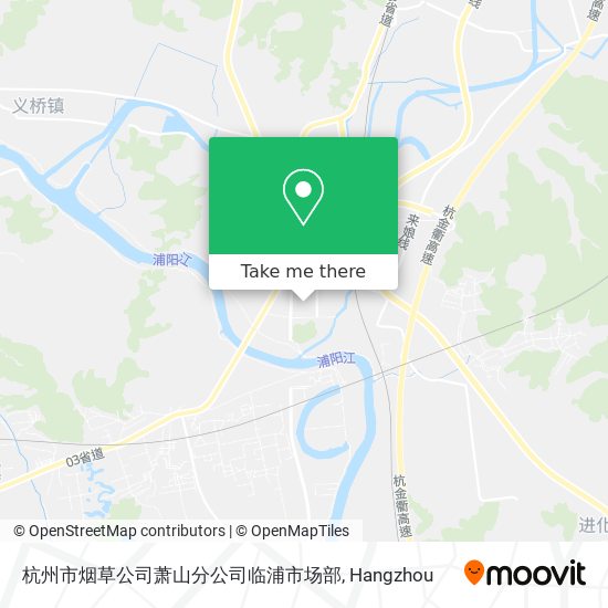 杭州市烟草公司萧山分公司临浦市场部 map