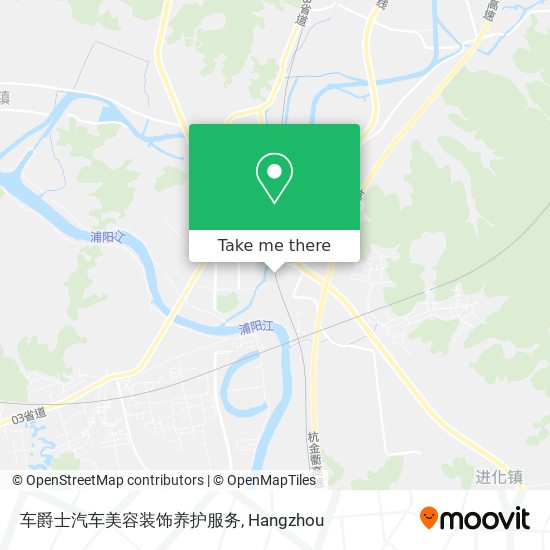 车爵士汽车美容装饰养护服务 map
