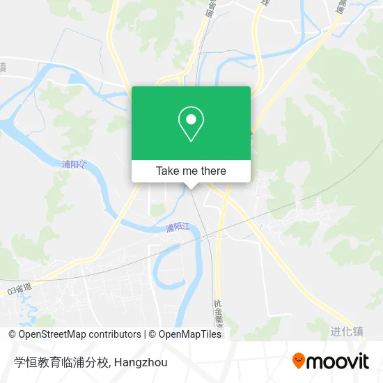 学恒教育临浦分校 map