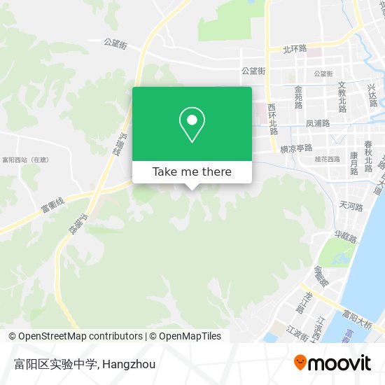 富阳区实验中学 map