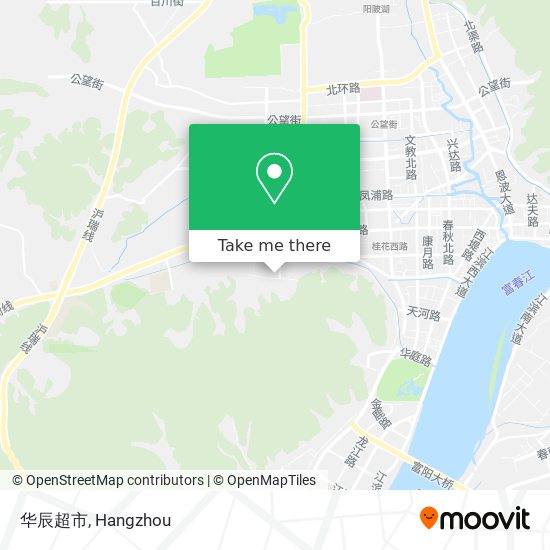 华辰超市 map