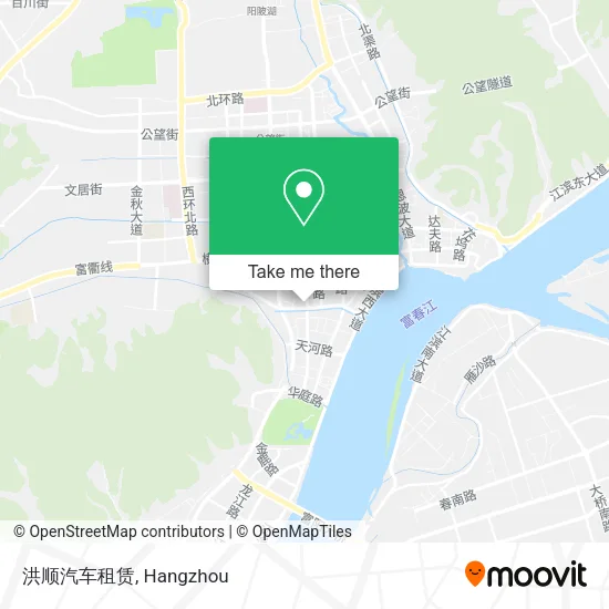 洪顺汽车租赁 map