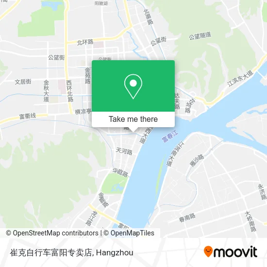 崔克自行车富阳专卖店 map