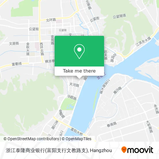 浙江泰隆商业银行(富阳支行文教路支) map